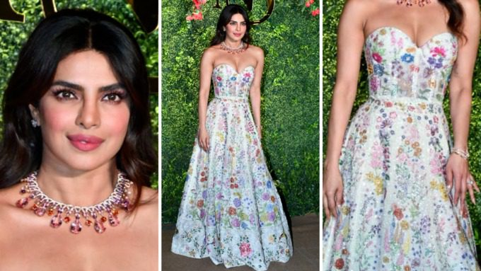 Priyanka chopra stuns in a low-cut neckline dress at brother siddharth chopra’s mehndi ceremony 3 Image 3