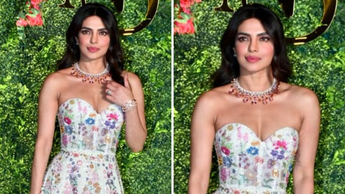 Priyanka chopra stuns in a low-cut neckline dress at brother siddharth chopra’s mehndi ceremony 4 Image 4